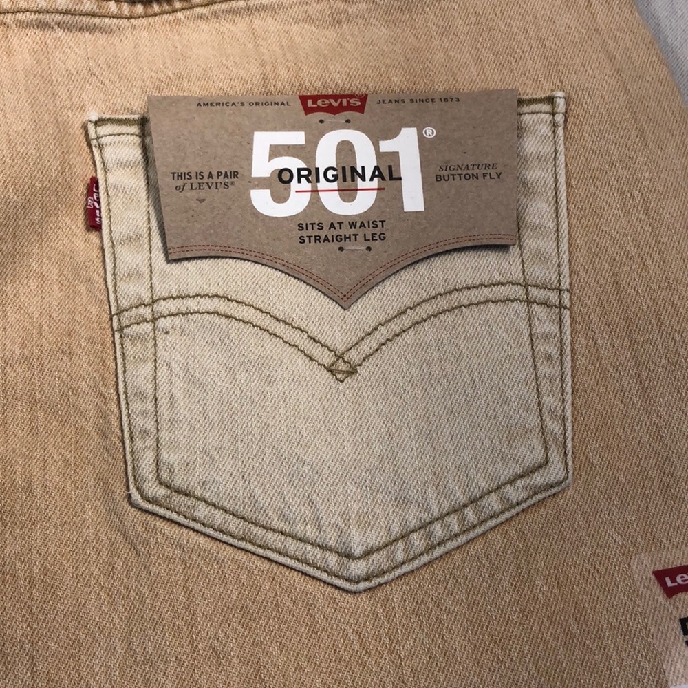 NWT Men’s Levi’s Tri-Colored Straight Jeans - Picture 6 of 7